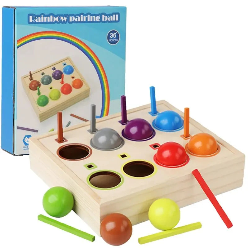 Baby Rainbow Ball Matching